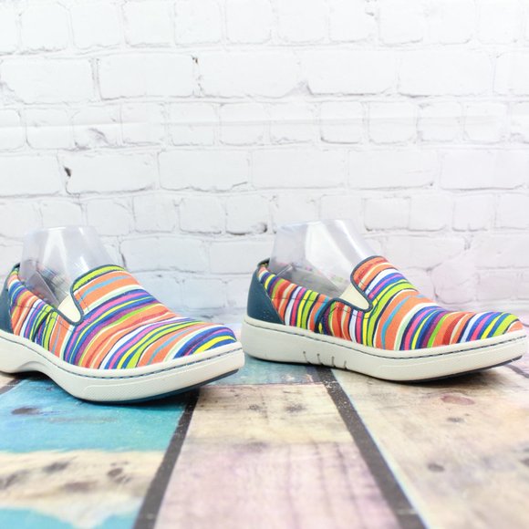 DANSKO Woven Stripe Flat Loafer Sneakers 7 / 37 - Picture 3 of 9